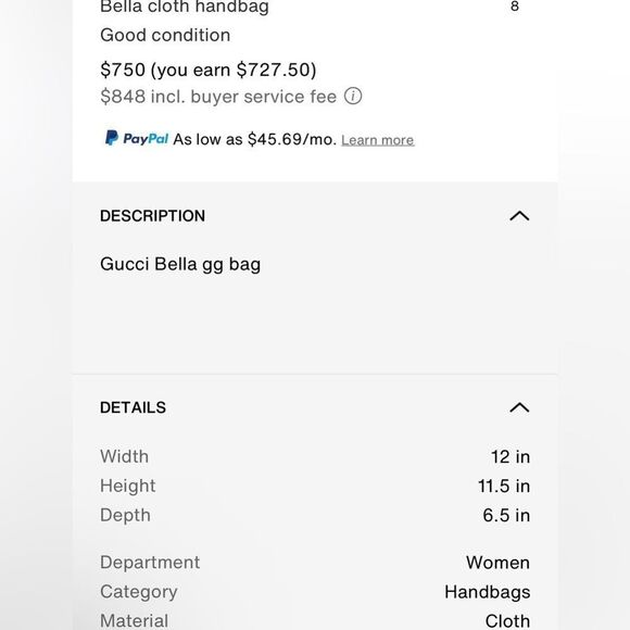 Gucci woven strap Bella tote - Picture 15 of 15